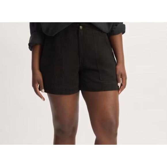 NWOT Everlane The Utility Short in Buttersoft In Black Size 16 - Picture 1 of 7